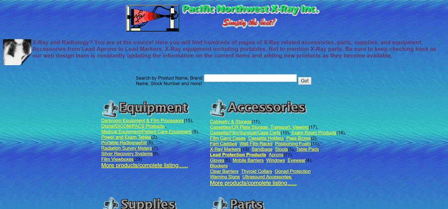 Webshop example of bad visual design