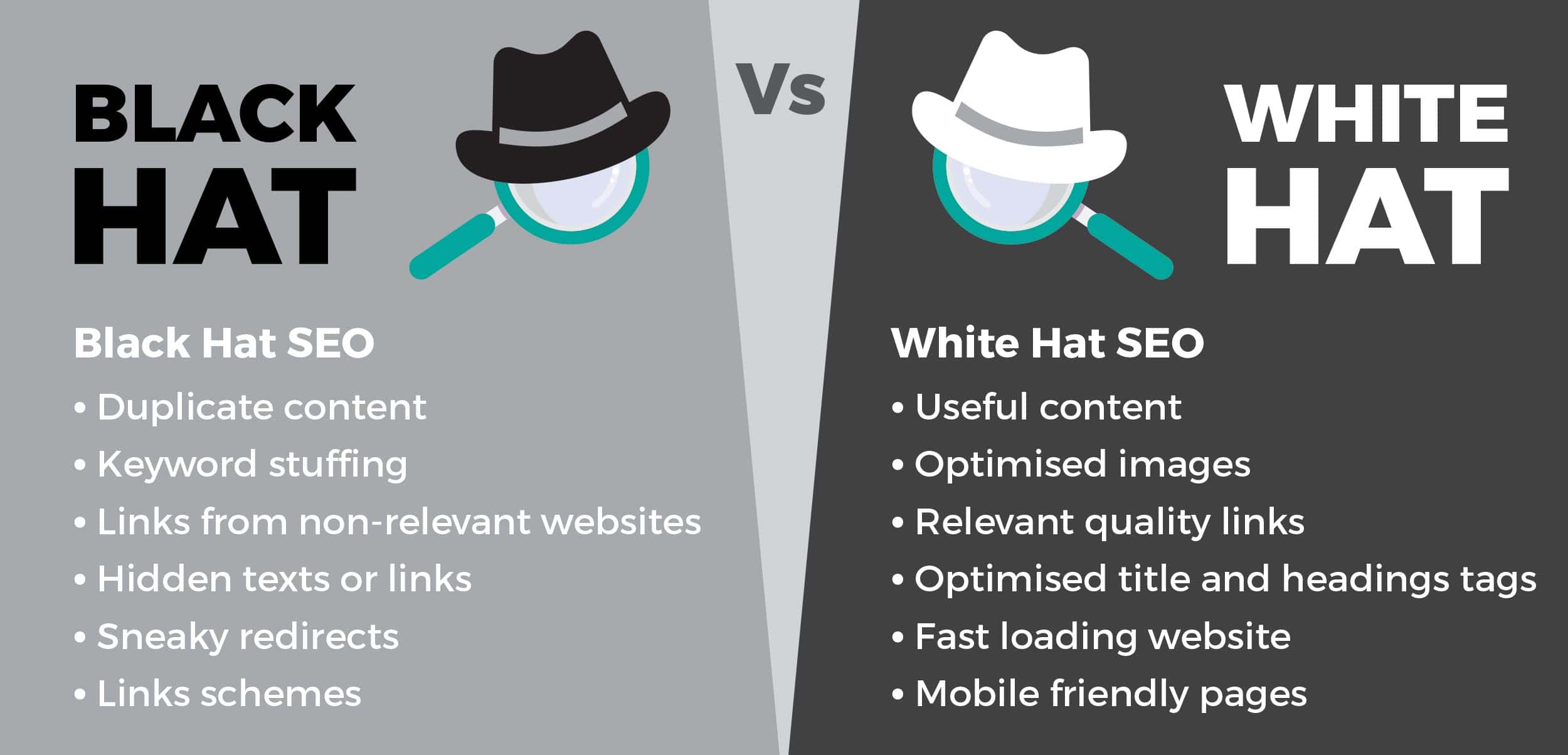 black hat and white hat seo examples