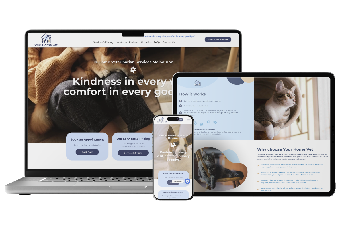 Your Home Vet mockup