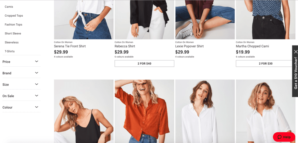 product filters example