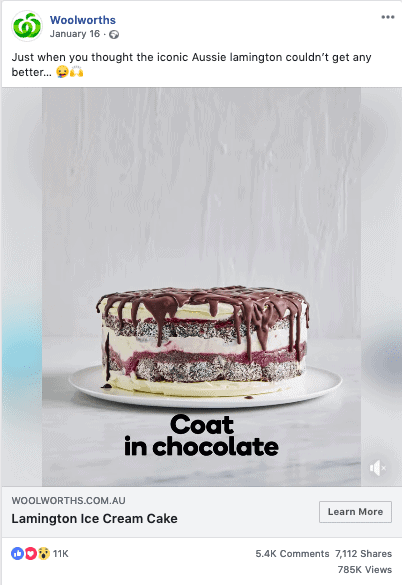 recipe content Facebook