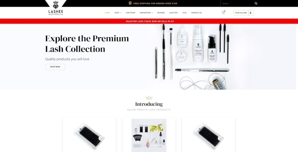 Lashes Australia Website