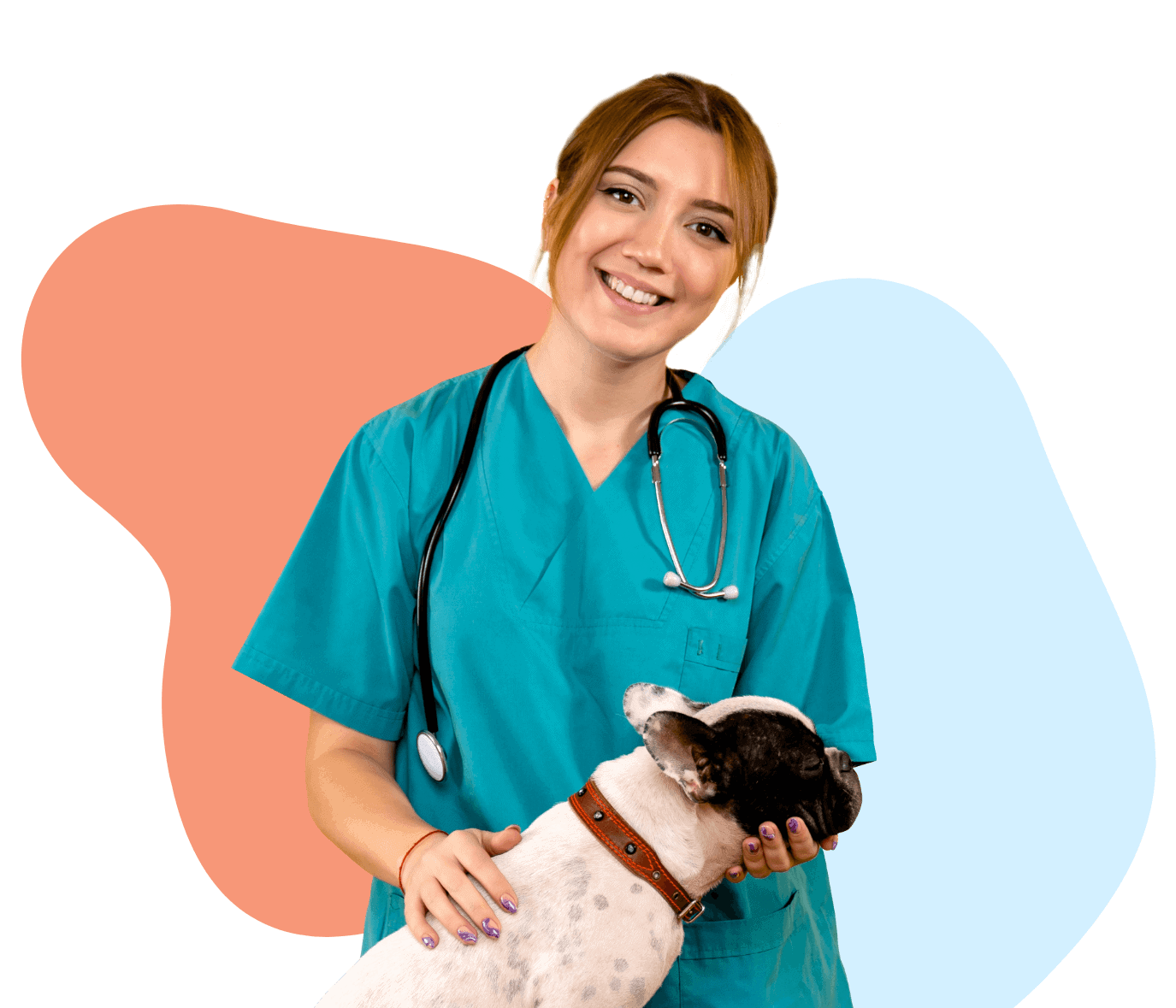 happy vet lady