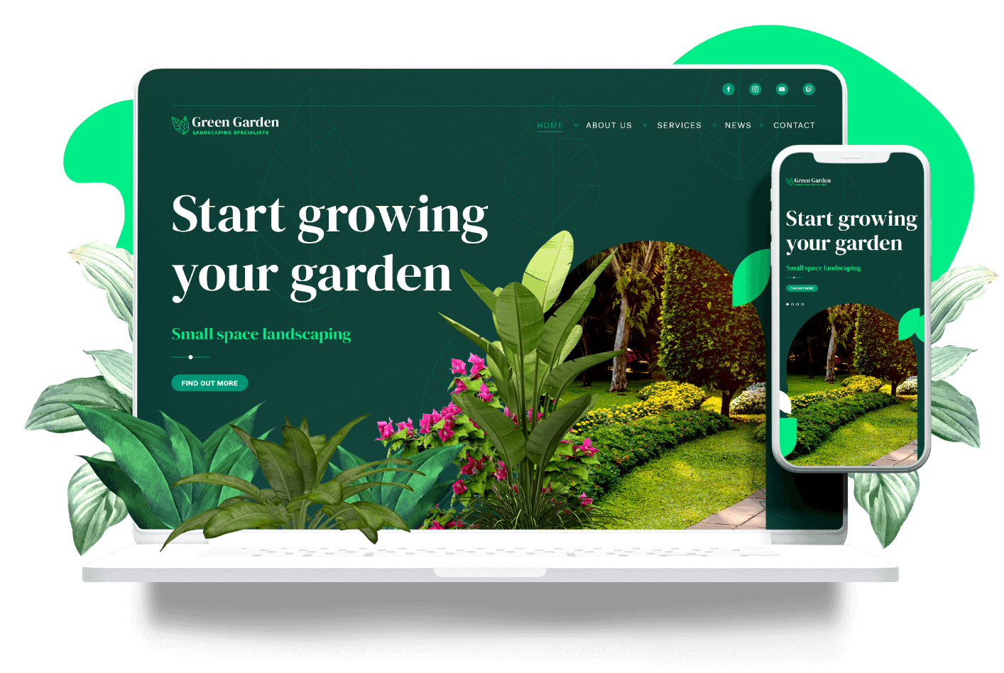 garden laptop